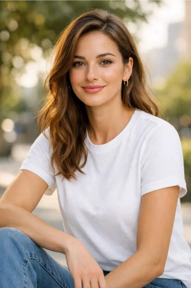 Crew Neck T-Shirt -- Women