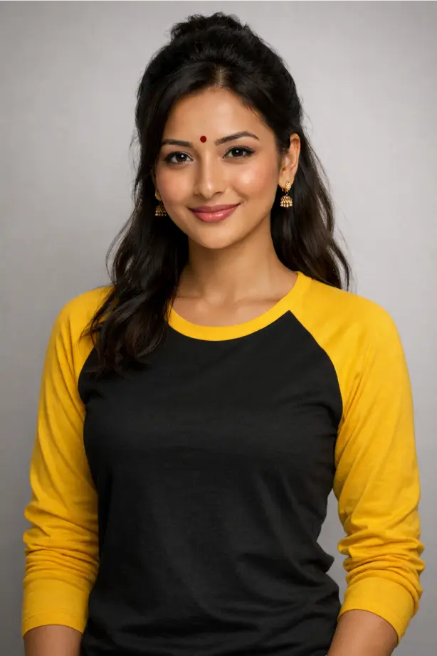 Raglan Sleeves T-Shirt -- Women