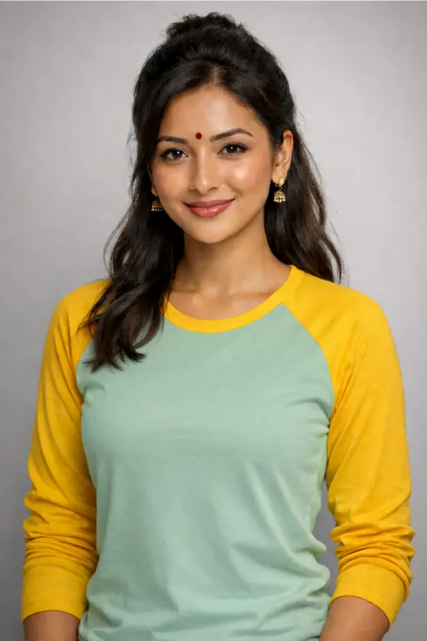 Raglan Sleeves T-Shirt -- Women