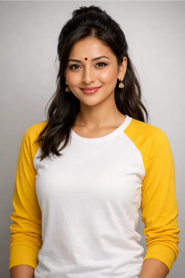 Raglan Sleeves T-Shirt -- Women